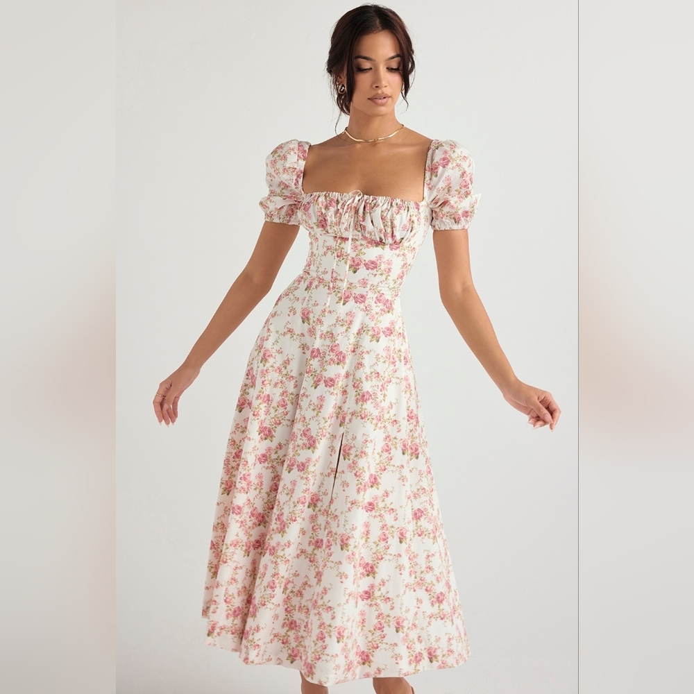 Rose Print "Tallulah" House of CB- XS